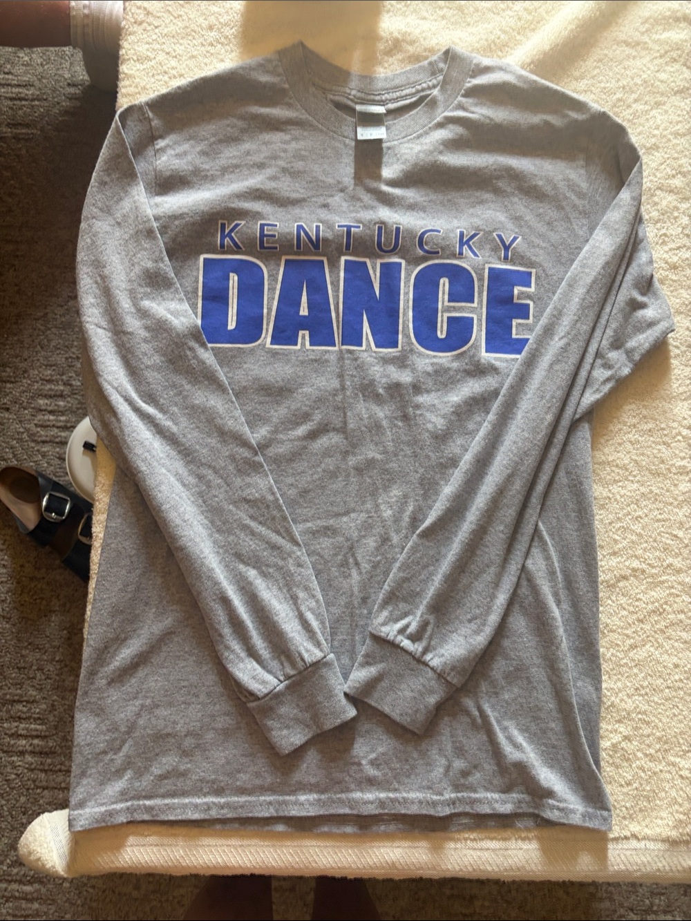 Gildan Kentucky Dance Long-Sleeve Tee - Gray & Royal Blue